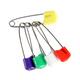 Weici Children's Safety Pin de la maternelle pour enfants Petite et grande épingle de broche U Pin de verrouillage Pin Pin de broche Plastique colorée pas facile pour récupérer de grandes / petites couleurs mixées 10 pièces chacune (20 pièces au total)
