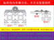 XMSJ前锐QIANRUI铝型材合页铝合金20/30/4040/45/50锌金属铰链轻音配 黑色轻音合页孔距3937