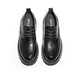 Belle pleated business shoes for men's new genuine leather thick-soled formal lace-up leather shoes A1422AM4 pre-sale Black-Single 41 (255mm)