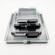 Selbstadsorbent selbst kleber Silizium-Chip-Speicherbox Beispiel für Chip-Box-Boxkomponenten Speicher-Transportbox Filmbox 12127 (kein Raster) 127*127*27mm Standardnormal