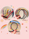 Children's Cartoon Headband Little Girl Pressed Hairpin Cute Baby Broken Hair Arrangement Hair Accessories Girls Braided Hairband Five Color Flowers