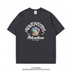 
BEBW American fashion brand summer printed short-sleeved T-shirt men's 2024 new loose retro versatile base shirt casual top white T-shirt-3884 S [75-95Jin[Jin equals 0.5 kg]]