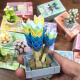 Mu Wangxing est compatible avec LEGO Jiaqi China Mini Succulent Pot Blocy Blocs Toys Girl Série Eternal Flower Teacher's Day's Lover XJ-10975 (B) Ju Huangyu