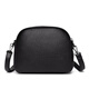 Beijing-Kauf von Frauentasche 2025 Neues modisches weiches Leder One-Shoulder-Shell-Tasche Frauen lässig vielseitige Crossbody-Tasche Handy-Tasche Schwarz schwarz