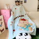 Children's blanket thickened autumn and winter double layer baby blanket small quilt kindergarten nap coral velvet blanket Dinosaur family 120cm*150cm double layer thickened 2.8Jin Jin equals 0.5kg