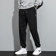 
Maine Sheng 100% pure cotton casual pants for men in spring and autumn loose breathable sports pants solid color versatile youth tying pants SD-6636 brown L (110-125Jin [Jin equals 0.5 kg])