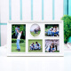 Su Mo Korean combination one-piece photo frame six-square grid set-up table developed photo five-frame photo children's baby plastic photo frame Korean four-frame combination size see description
