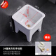 FENGLANQ (FENGLANQ) household balcony bathroom all-in-one small mop pool floor-standing high-foot ceramic 50cm 34cm manual drain model