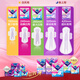 Viagra extremely thin V-sensing cotton soft sanitary napkin auntie napkin night use 320mm*8 pieces OCC official flagship