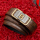 COW belt men's automatic buckle cowhide gift box belt business casual light luxury crocodile pattern pants belt gift 1002 coffee color