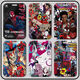 Spider-Man Cross-Union Myers Gwen Set Set Student Campus Cards and Meal Cards Cartes de bus et cartes de métro D Spider-Man Z12352 [Ensemble de cartes + Keychain en tricot blanc]