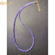 Langdian natural ice blue-purple tanzanite 3m faceted tanzanite sapphire necklace