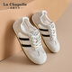 La Chapelle Frauenschuhe 25 Jahre Neue Frauenschuhe Mesh atmungsable Brettschuhe lässig vielseitige Frauenschuhe Trainingschuhe nicht stinkend Füße Leichtgewichtige Frauenschuhe Beige xxe6628-2 36