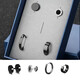 Cai Leiya four-piece set of titanium steel earrings for men, trendy and handsome Roman numeral earrings, single simple and fashionable men's earrings, four-piece set of earrings