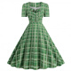 Han Feinus 80er Jahre Hepburn-Stil Retro Polka Dot Rock Bar Tanz Performance Hochzeit Morgen Robe Hong Kong Style Goddess-Sensual-Kleid JY15763 S
