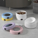 Cat constant temperature cat bowl drink water in winter, heat anti-dry burning ceramic bowl cat food bowl yogurt machine feed water in winter, black ceramic bowl + multi-speed temperature adjustable round constant temperature 450ml [water and electricity separation, reject leakage]