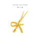 Chow Tai Fook Bow-Tie Gold Anhänger Halskette für die Goldkette für Frauen (Arbeitskosten: 420) EOF1387 40 cm Volles Gold etwa 3,50 g