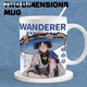 Kyora Yae Godson Keqing Walnut Mug Anime Hombres y mujeres Ceramicéticas Cerámica Cofé de agua Copulina AA3923 Nashida-Mu Taza (taza individual)