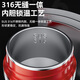 CLCEY烧水壶新款保温一体加热杯12v24v车内专用烧水壶电热水杯 基础款皓月白12v24v通用 12240ml