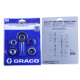 Bolsa de reparación de Graco 395/49/495/695/1095 7900 Piezas de anillo de sellado del pulverizador 248212 Graco 695/1095 Anillo de sellado