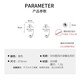 Qi Xiaomi 999 pure silver four-leaf clover earrings for women, pierced earrings, screw twist buckles, high-end 2025 new trendy earrings, 999 pure silver, four-leaf clover earrings, a pair of twist buckles