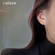 Lnieer sleep-free titanium steel earrings with the word 