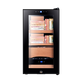 Double small constant temperature and humidity cigar cabinet office home mini cedar wood cigar refrigerator 33 black model (capacity 130)