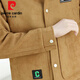 皮尔卡丹（pierre cardin）翻领修身休闲麂皮夹克男士秋季休闲韩版潮流外套男百搭帅气上衣男 9921卡其 XL