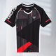 
2025 new spring badminton uniform men and women short-sleeved competition suit quick-drying breathable sports competition training suit 7028 white men's top 2XL
