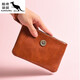Bolsa de embrague Kuqidaishu Bolsa de almacenamiento de mujeres 2023 NUEVA Billetera Bolsa de teléfono móvil Long Women Bag de cuero suave y elegante Vino Rojo