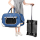 
DO DO PET pet trolley case cat portable trailer dog large capacity cat bag cat box breathable handbag travel case blue - recommended dog 30 Jin [Jin equals 0.5 kg], 1-3 cats