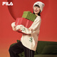 FILA Official Couple's Knitted Sweater 2025 Fashionable and Comfortable Graffiti Hand-Embroidered Pullover Sweater