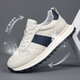 
NOSSKISS International Luxury Brand Men's Shoes 2025 Summer Breathable New Genuine Leather Casual Forrest Gump Shoes Versatile White Shoes White 41 Equals Sport Shoes 42 Size