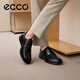 ECCO Men's Business Cuero Zapatos Campeador Derby Zapatos cómodos Shoes formales S Ligera Mezcla 520324 Negro 41