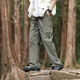 顶峰保罗（Dingfengbaoluo）户外冲锋裤子男春夏季山系休闲宽松工装直筒长裤子29018军绿XL