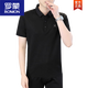 Romon kurzärmelige T-Shirt Herren Sommer 2025 Neues lässiges T-Shirt T-Shirt Top Trendy Slim American Polo. Dünnes Hemd 1105 Weiß M 90-110Jin [Jin ist 0,5 kg]