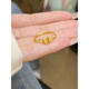 3d hard gold ring new fashion 18K gold female twist ring adjustable simple and versatile butterfly twist ring