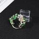 WEISHINI Korean style fashionable and simple oil-drip enamel alloy gardenia brooch pin women's brooch accessories Gardenia brooch A06-301