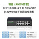 HEMUELE POE power supply switch lightning protection 8-port Gigabit POE+2 Gigabit uplink+2SFP 120W