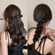 Chimera (CHIMERA) Spring Clip Bow Hairpin Ponytail Half-tied Hair Accessory Hairpin for Girls with Small Hair Volume at the Back of the Head Birthday Gift