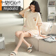 Modal 2025 Neue Pyjamas für Sommer-Sommer-Shorts-Shorts für Frauen im Frühjahr und Herbst können außerhalb des Heimbekleidungsanzugs ZH-9856# Shorts M (80-100jin [Jin gleich 0,5 kg]) getragen werden)