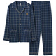 Cat man pur coton pyjamas pour hommes et automne pantalon à manches longues grandes tailles de vêtements de maison inférieurs décontractés tous les coton peuvent être utiles 3888 bleu l [suggéré 110-130jin [Jin est égal à 0,5 kg]]]