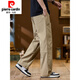 
Pierre cardin American work pants men's 2025 spring new loose straight high street charge wide-leg casual long pants new product 9885-Khaki M
