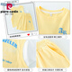 
Pierre cardin (pierre cardin) girls summer suit 2025 new children's sports shorts two-piece summer suit girl cotton medium big child fashionable 9922 white 3388 purple [set/no shoes] 140 cm