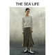 
THE SEA LIFE skirt for women Ou Hai Yisheng A-line skirt high waist fish tail skirt autumn and winter new style 13116 brown L