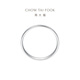 Chow Tai Fook Simple Geometric PT950 Platinum Ring Girl Birthday Gift PT163142 No. 14