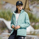 Holzspecker (Tucano) plus Samtintegrierte Jacke für Frauen, einschichtige Außen- und Winterbergsteigerjacke warme weiche Schale Windbrecher 9930s Matcha Green-Women [Solid Color] 3xl