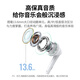 Grüne Couplet Kopfhörer Kabel verdrahtetes halbes Ear-Hi-Res-Gold-Standard-Zertifizierter 3,5 mm rundes Loch, das für Huawei Xiaomi Apple Mobiltelefon Computer Chicken Karaoke Game Line Control mit Mai Qixi Geschenk geeignet ist