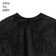 
jnby by JNBY Jiangnan cloth children's clothing autumn dress mesh long sleeve cute matte beads girls children 1N7G12190 001 black 160 cm
