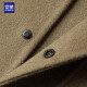 Romon [lana] Caqueta de lana de doble cara de lana para la chaqueta de la chaqueta de otoño y la solapa informal de invierno para hombres